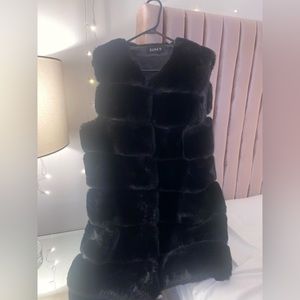 Luxurious plush faux fur vest